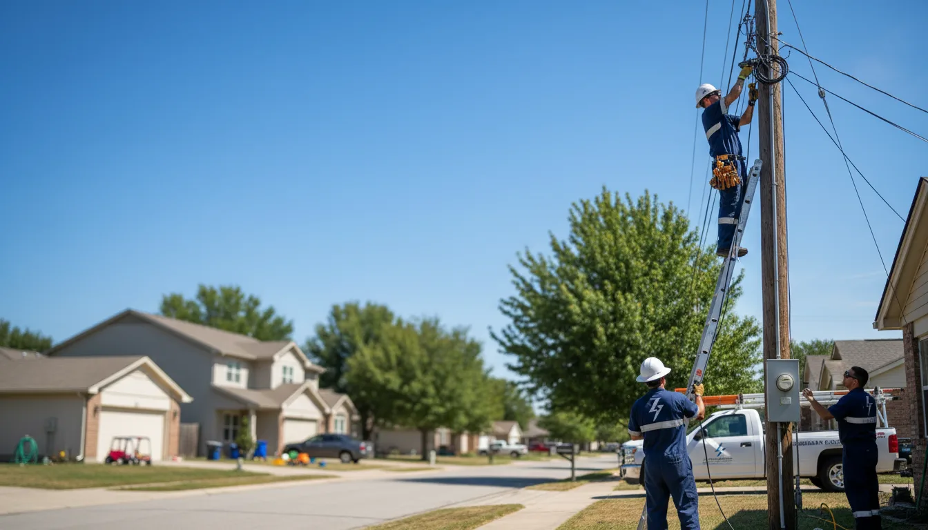 Residential electrician providing installation services in Farmingville, NY